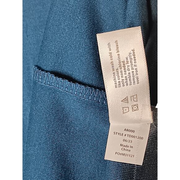 New with Tags Three Dots Moonlit Ocean V-Neck Long Sleeve Tunic Top Size M Blue - Picture 13 of 13